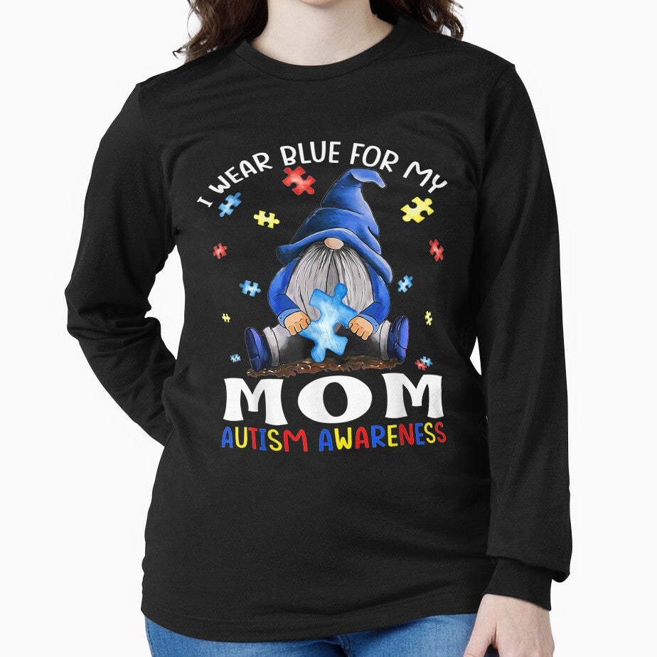 I Wear Blue For My Mom Autism Awareness Gnomes by beatabea
