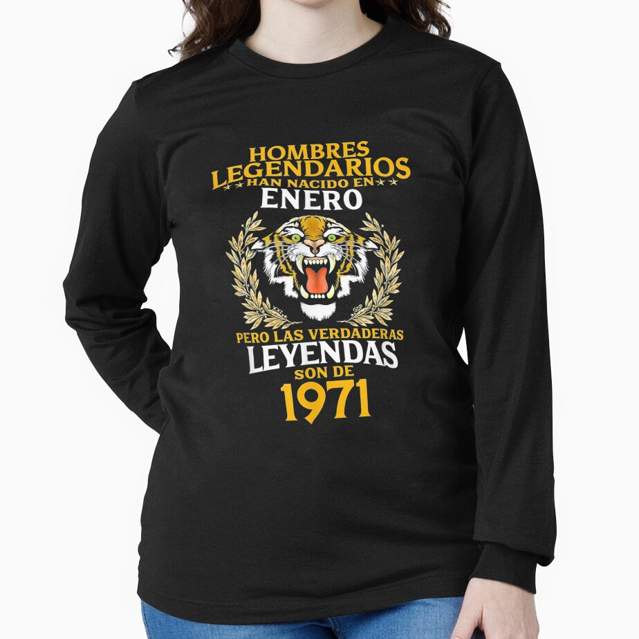 Mens 50th Birthday Gift For Him Cumpleaños 50 Enero 1971 Tigre by bar0zysbertha