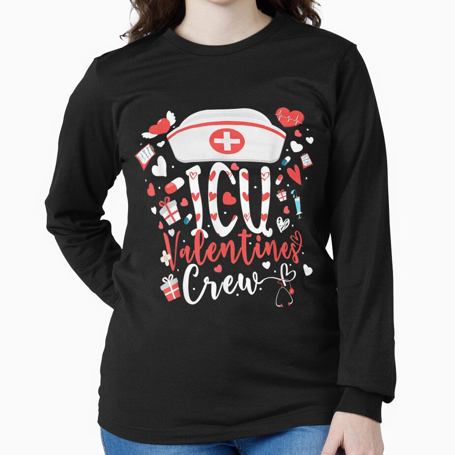 Icu Valentines Nurse Crew Family Group Nursing Lovers Pajama by laurenm233