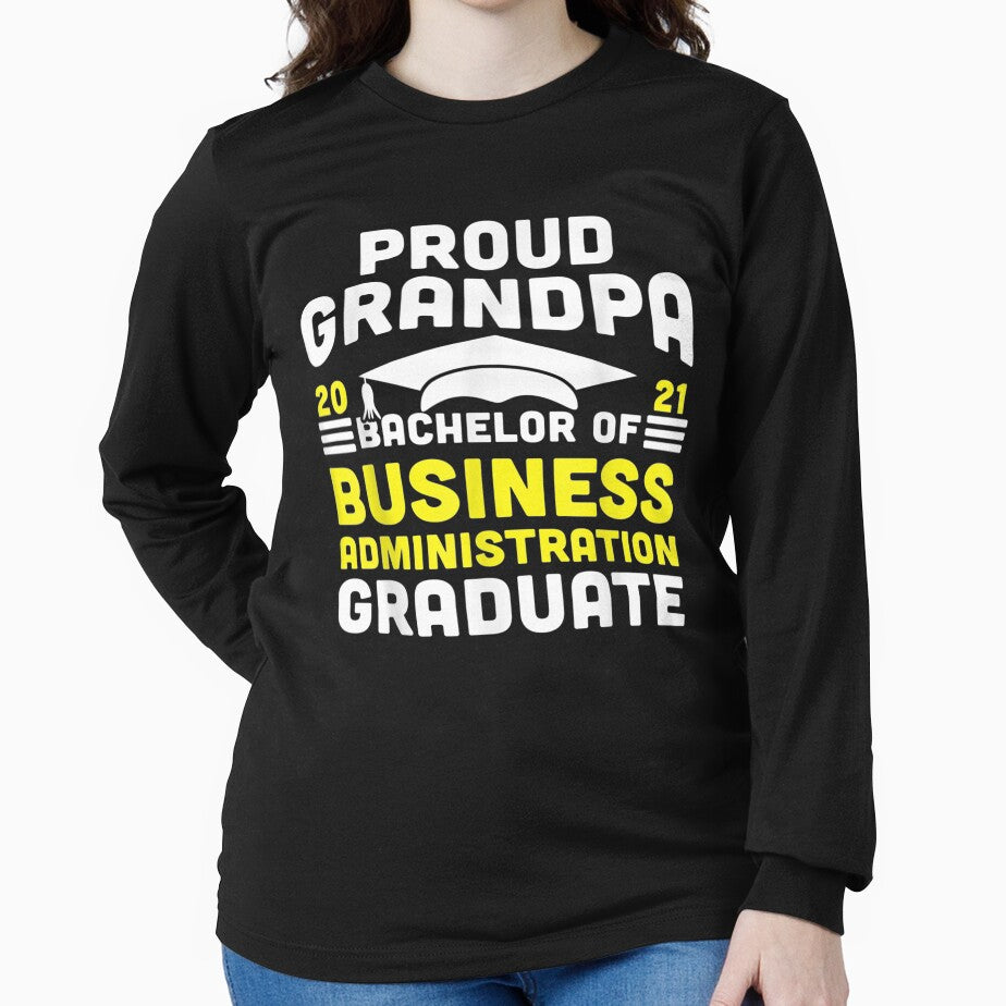 Bachelor Of Business Administration Proud Grandpa Graduate Gift by venitamara