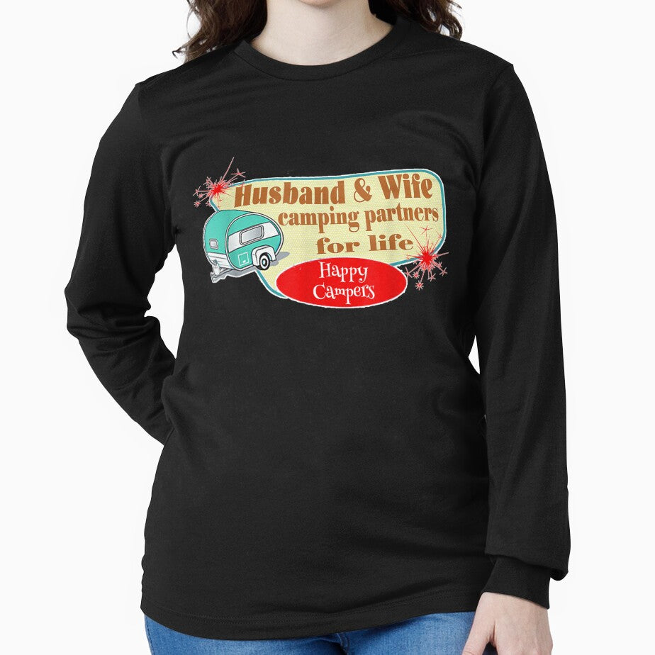 Husband And Wife Camping Partners For Life Funny by melisenda