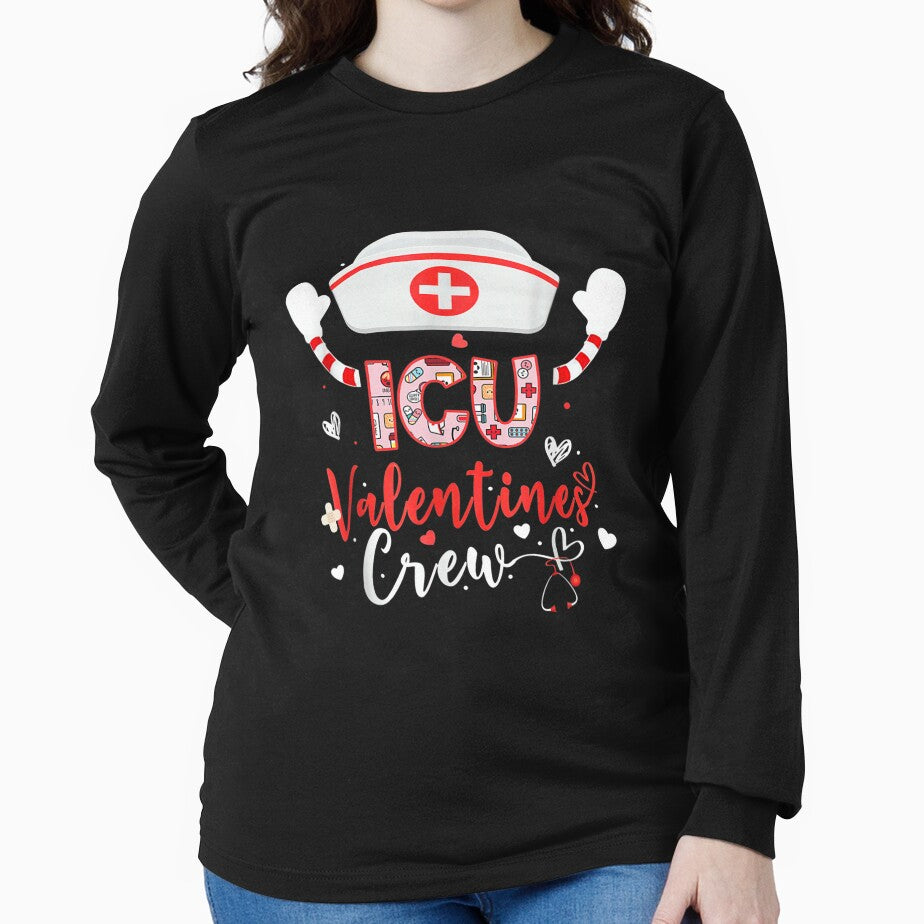 Icu Valentines Nurse Crew Family Group Nursing Lovers Pajama by cysandy