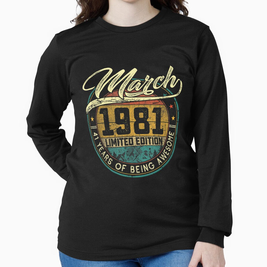 Retro March 1981 Limited Edition Vintage 41 Years Old by 77tara