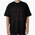 image of 9 deer heads with names of Santa's 9 reindeer but with the names crossed out black by hadleydesigns
