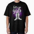 Let's Go Girls Purple Neon Cowboy Boots by PriyaMagic