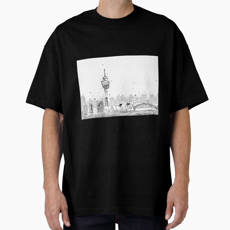 Sydney Skyline Design. Sydney eye tower. Australia Skyline. City skyline. by BrigitaArtShop