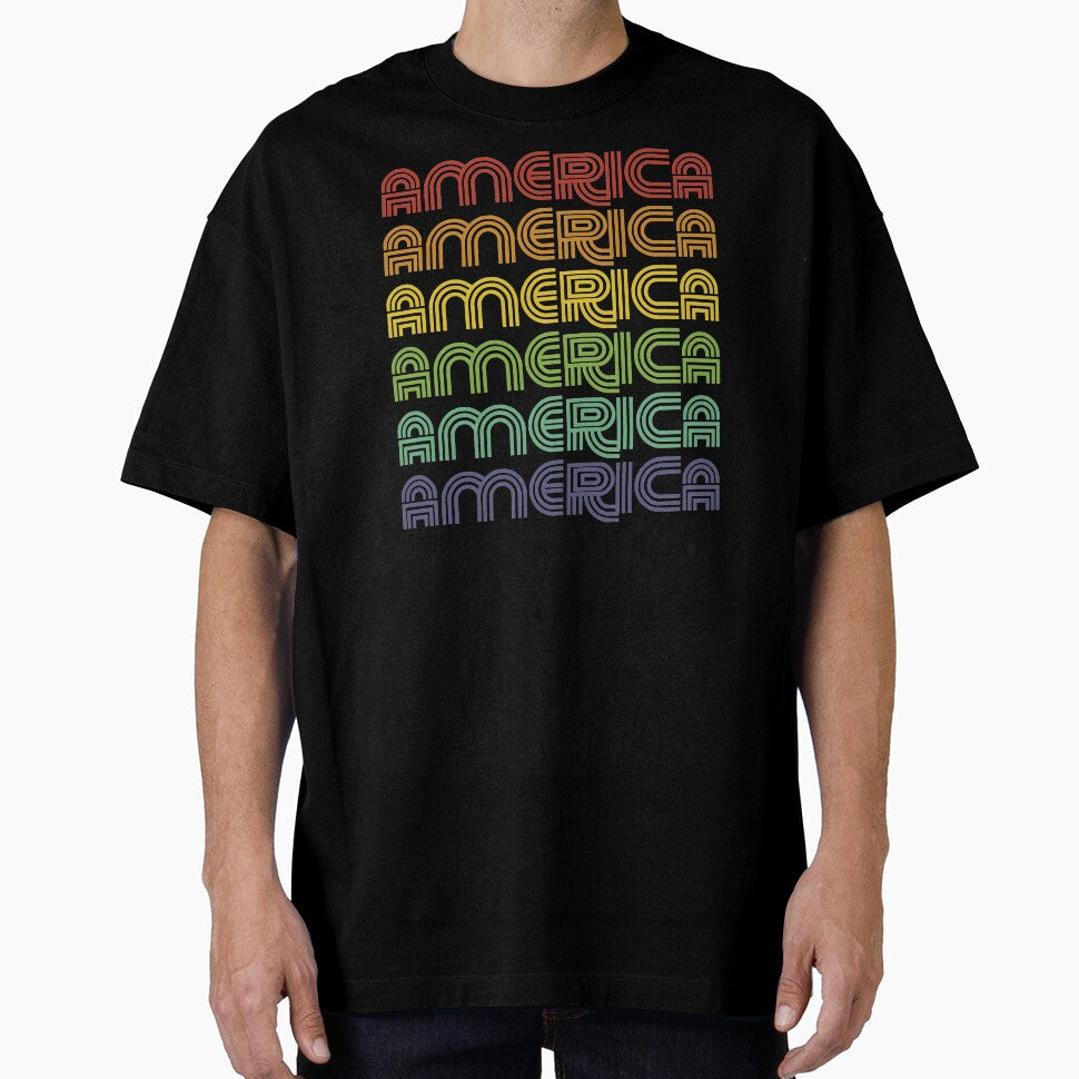 Retro Patriotic America 1970s, 70s, 1970 by TocaLuna