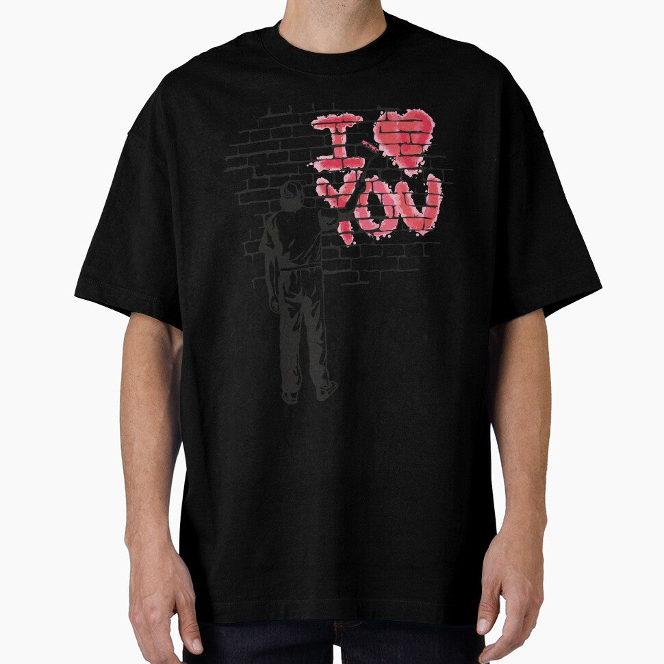 I love you Brick wall painting by HandicraftArt