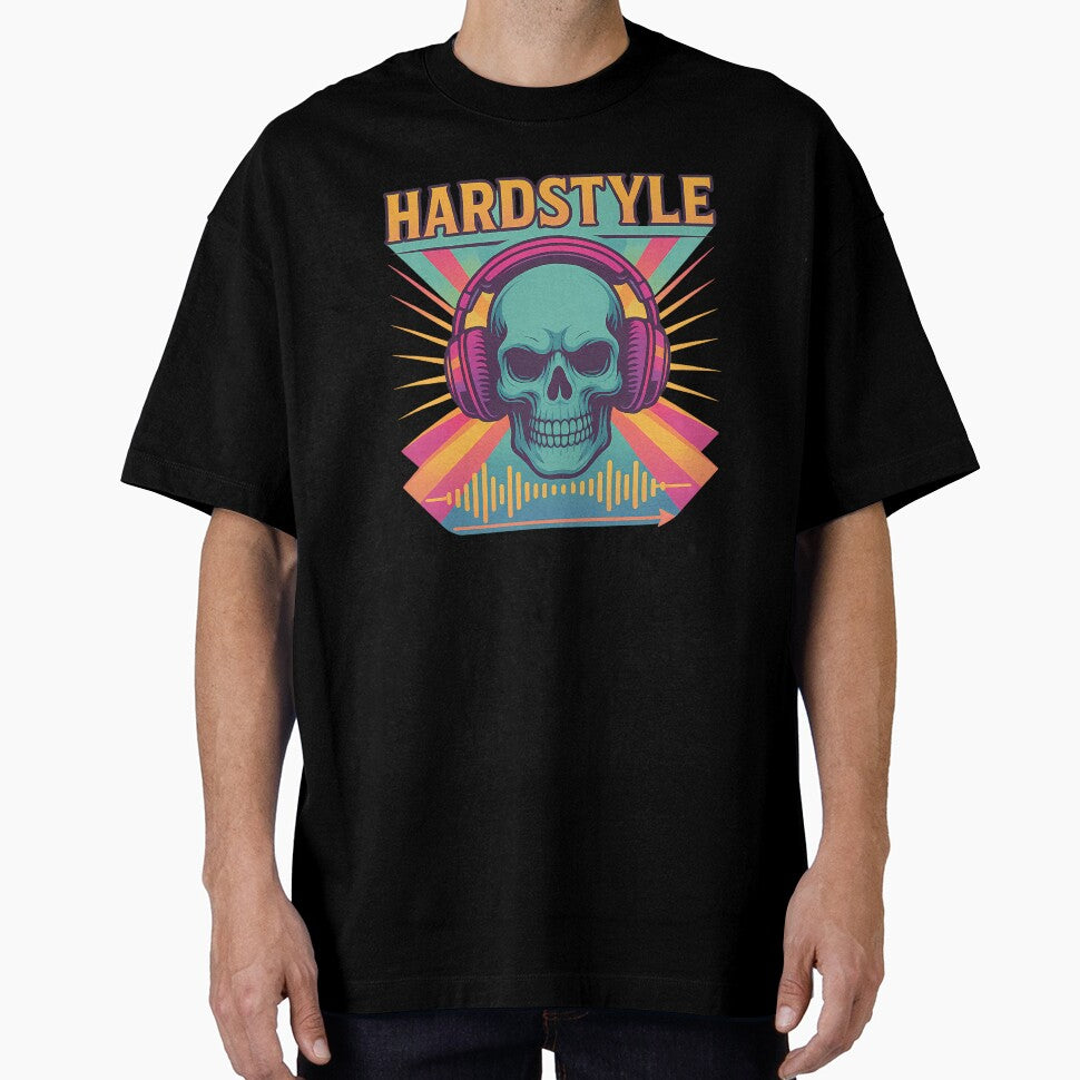 Hardstyle skull with headphones by DasSelbstgemachte