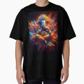 Ganesha pop art black background Holi festival by Toms Tee