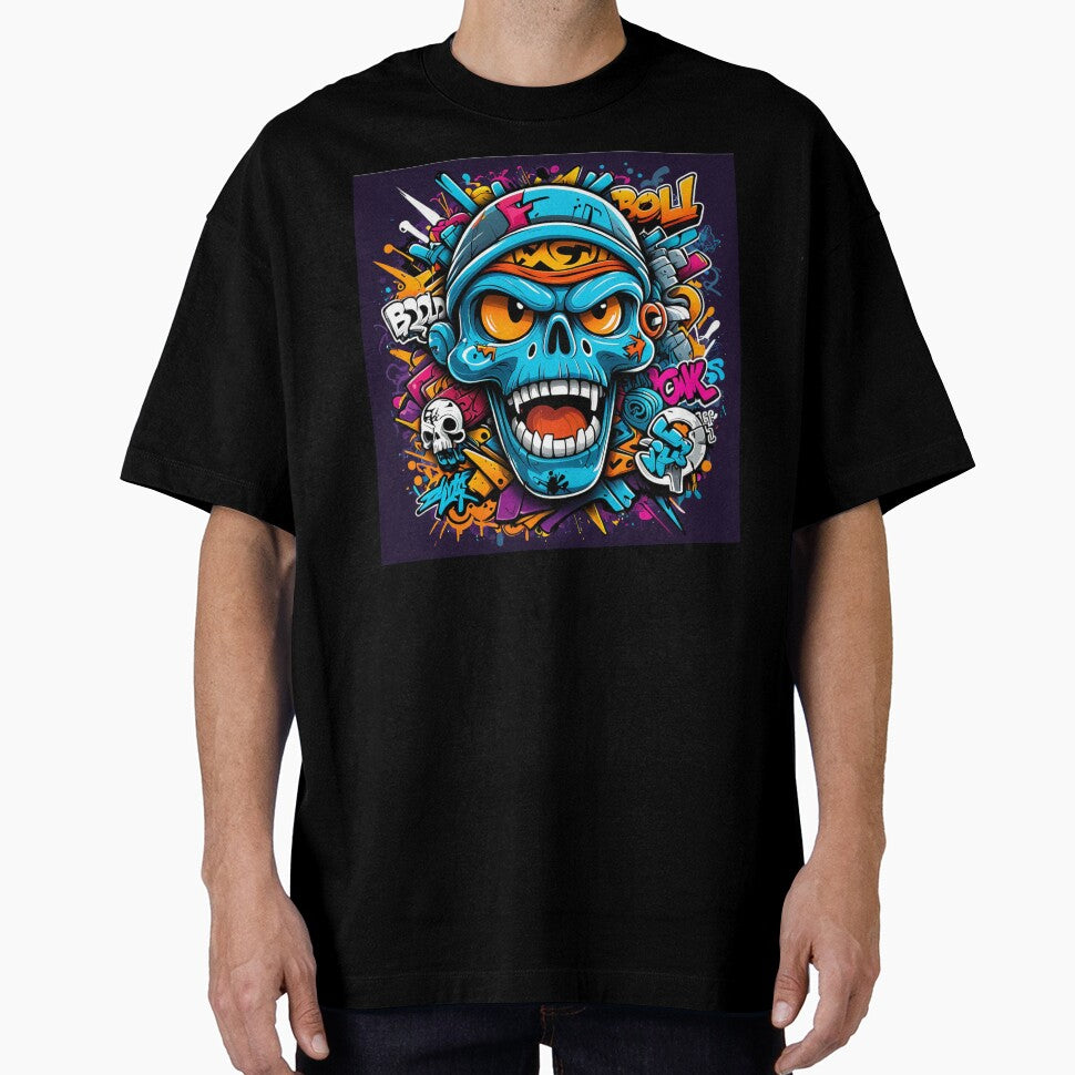 Graffiti Street Skull Style by RedHearts76