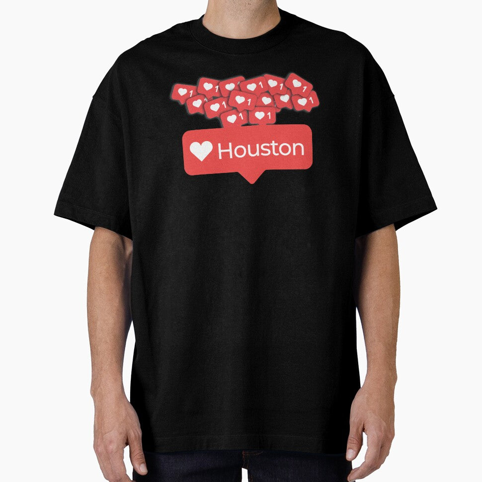 Love My Houston Texas Notification Hearts by elhefe