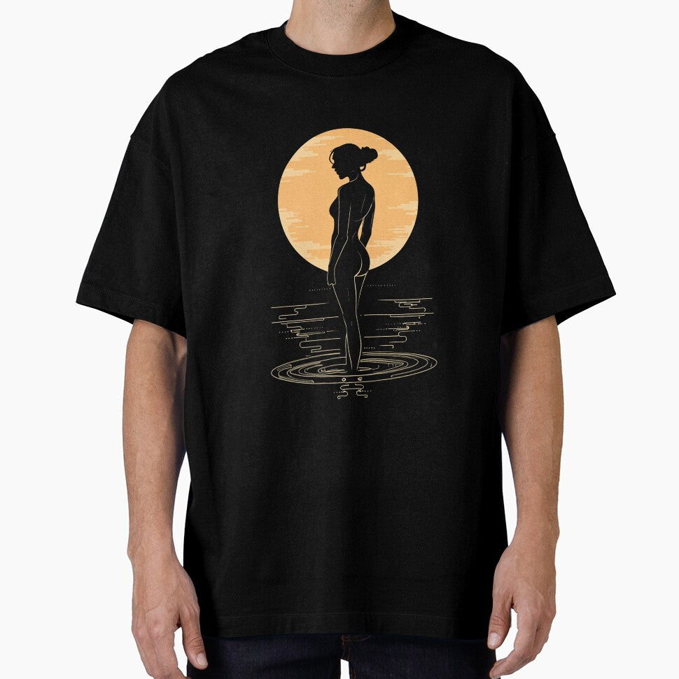 Lady in gold moon by Mate0 designer