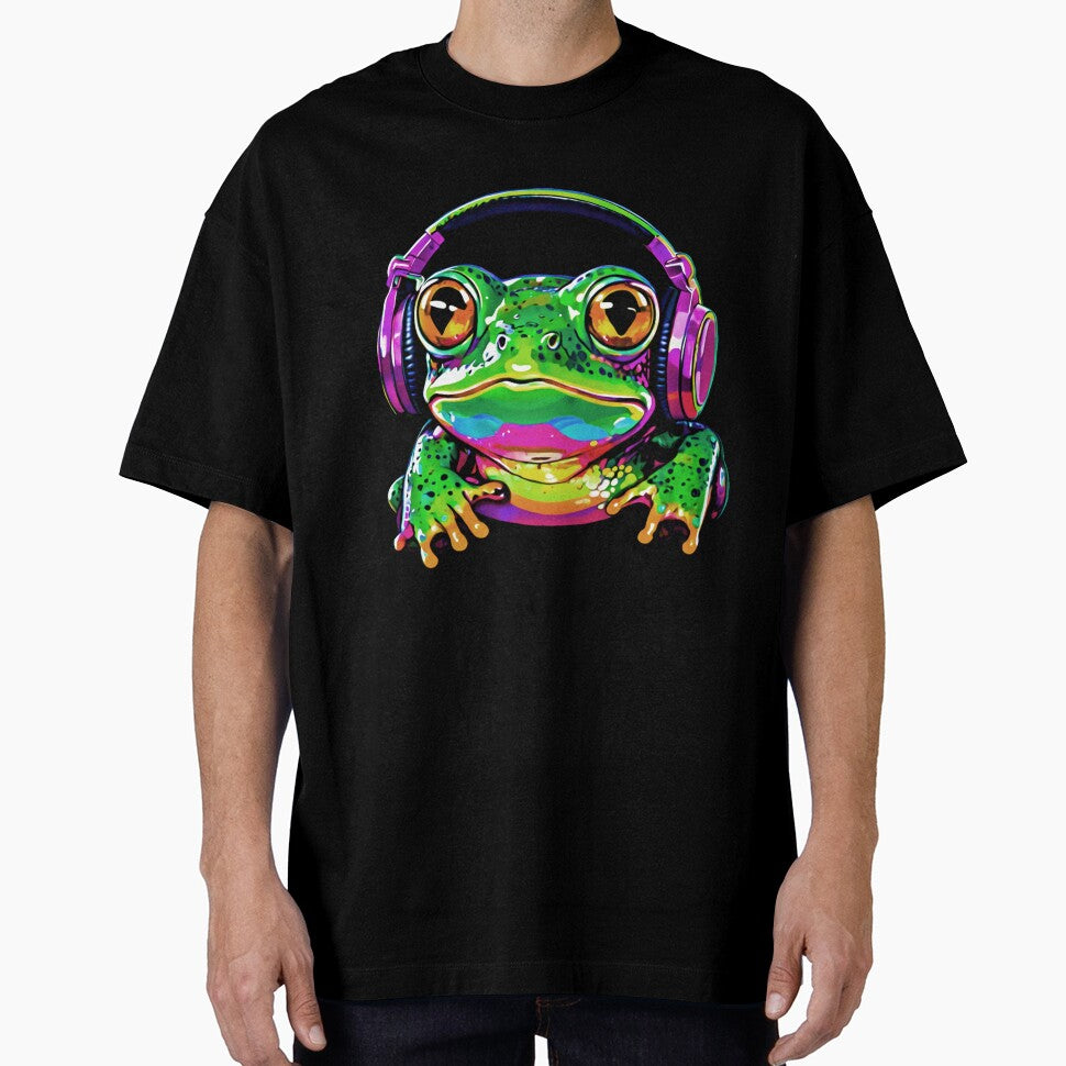 “?? DJ Frog Vibes! ?✨ - Unleash the Beat with this Colorful DJ Frog Artwork! ??” by trixxcreative