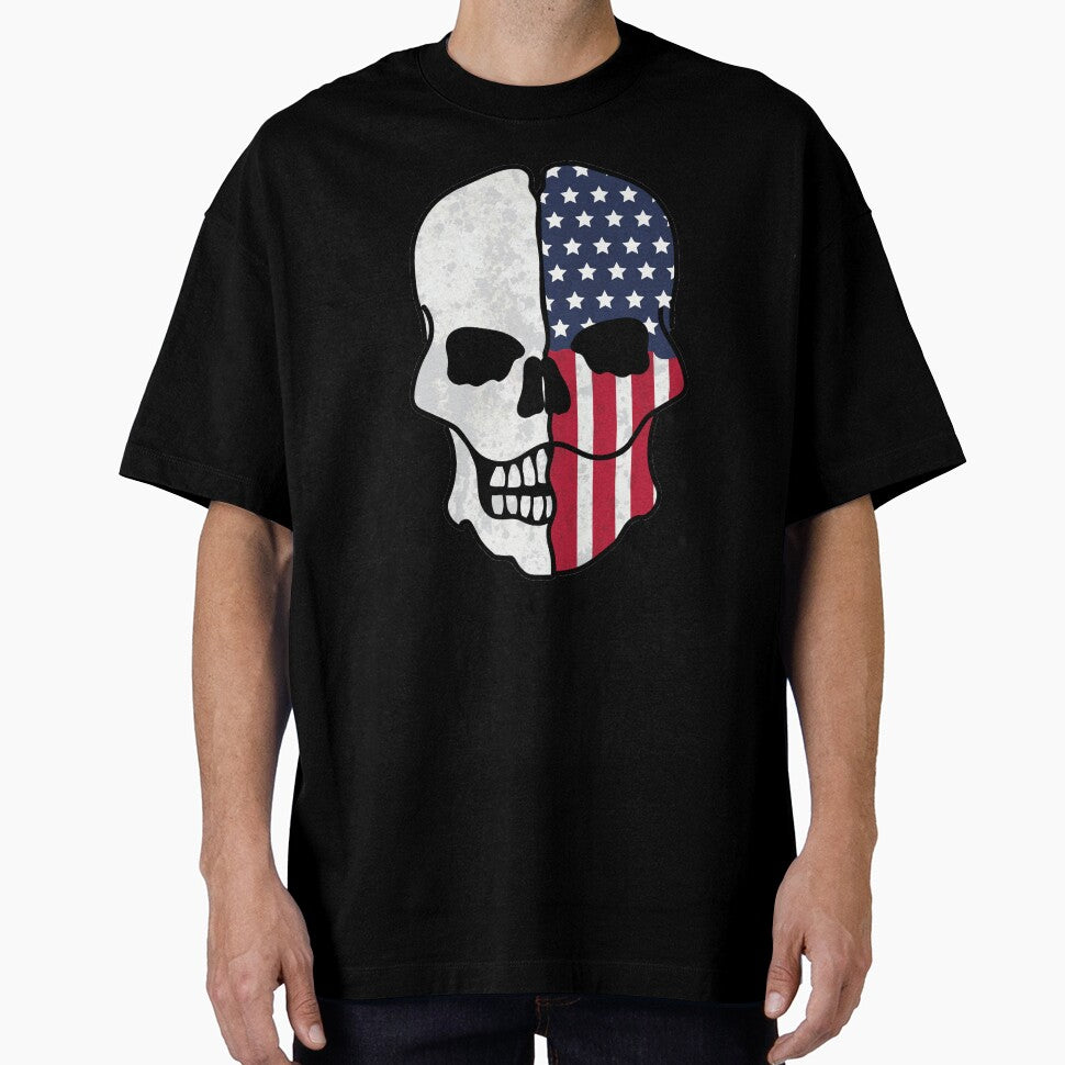 American Flag Skull by MarshallStickerX