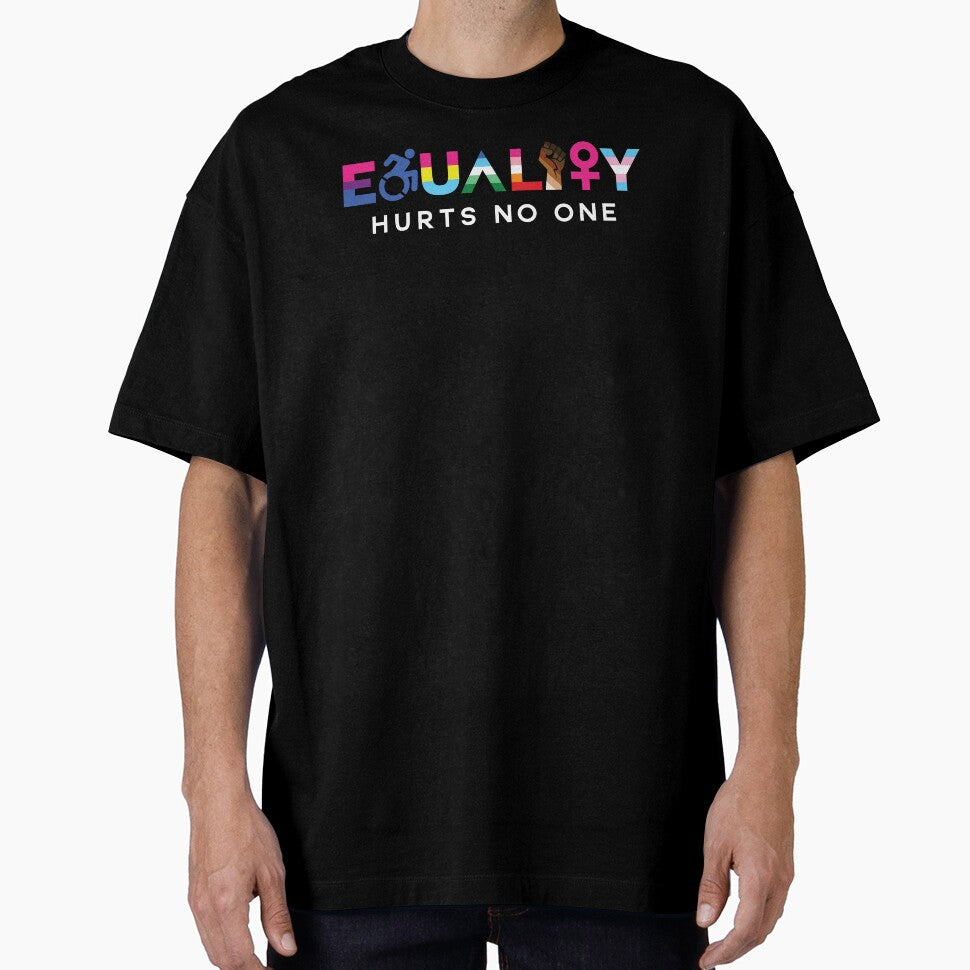 Equality Hurts No One - Bi, Pan, MLM, WLW, Skintone Range; White Text by Star Danny Baeson