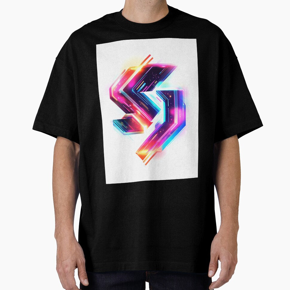 Cyberpunk Neon Logo – Futuristic Glitch Techwear Design by TeutaDesings
