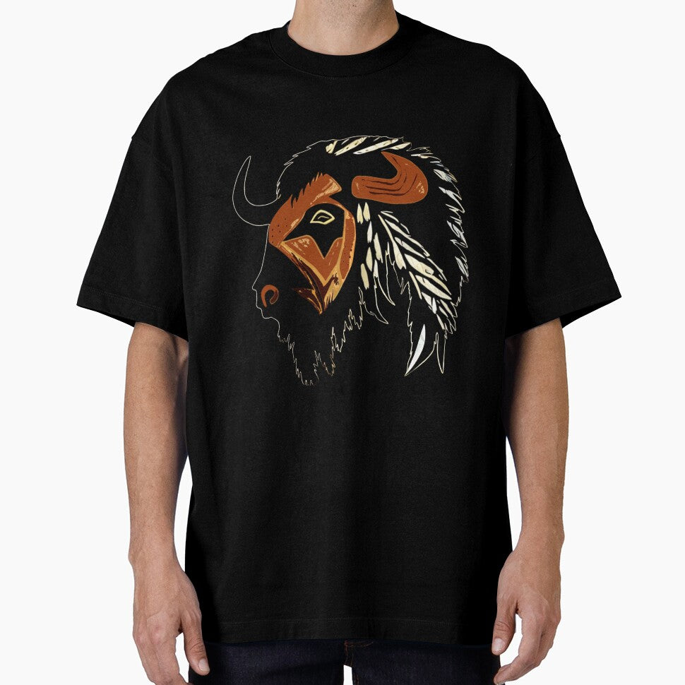 Buffalo Art - Native American Style | Vintage Buffalo Art by UnhingedBird