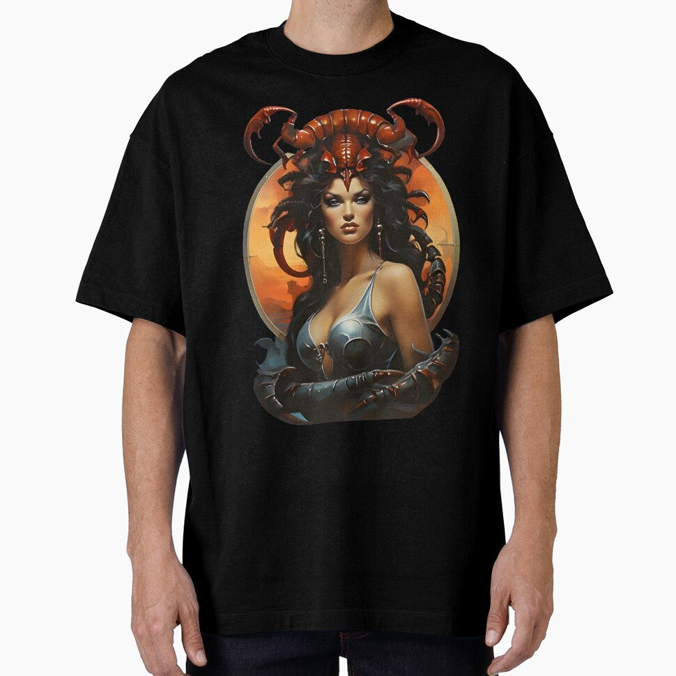 Scorpio Horoscope Zodiac Sign T-Shirt Wall Decoration Decoration Gift Illustration by X-ecute