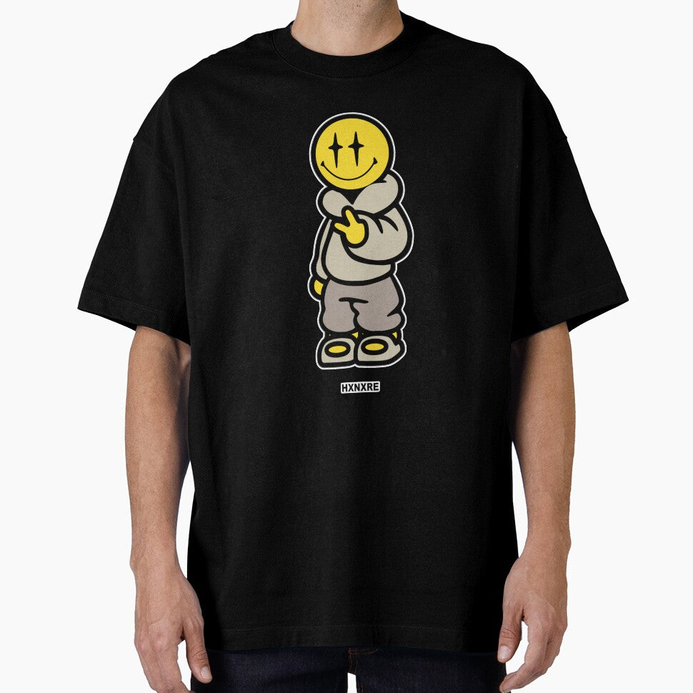 Smiley Face Character in Trendy Outfit by HXNXRE ART