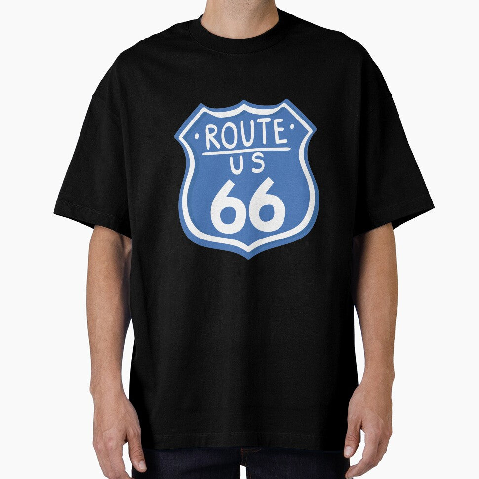 Retro sign route 66 by bainermarket