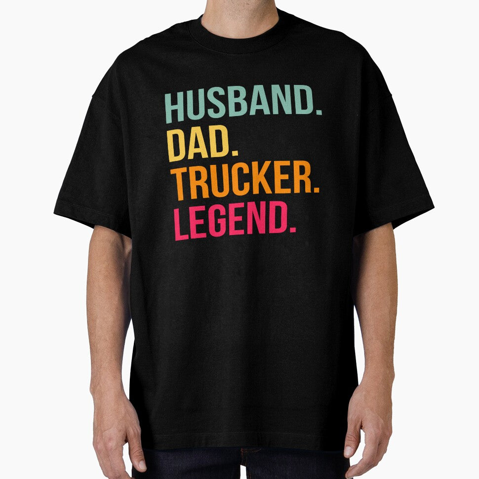Husband Dad Trucker Legend by NessiCreates