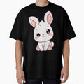 Cute White Bunny Kawaii Illustration ? | Chibi Rabbit PNG for Stickers, T-Shirts & Digital Products by CozyPops