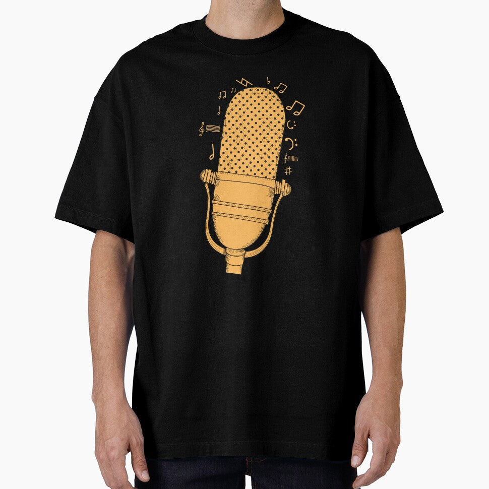 Hand Drawn Microphone by AweSoMe Shirts