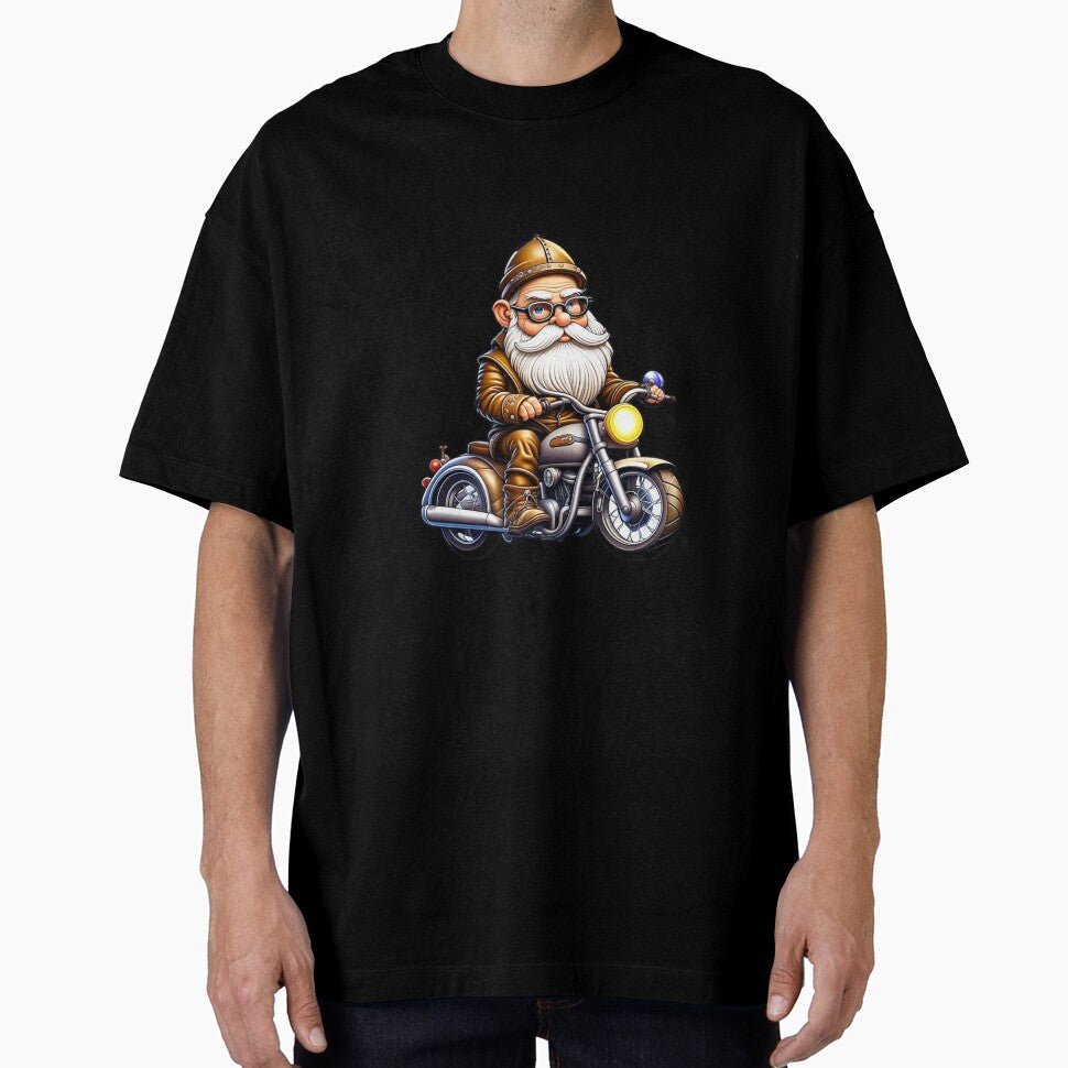 Biker Gnome in a hurry to be Cute by AnalajiaDesigns