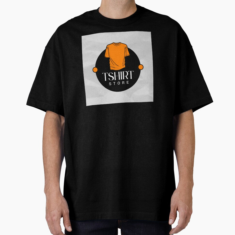 Minimalist T-Shirt Store Logo Design – Modern Orange & Black Graphic by JoyfulLilstudio