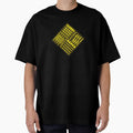 awn Crossing Lines Pattern – Yellow & Brown by RoguePatterns