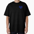 Valentine's Day Heart Boyfriend Girlfriend Blue Floral Pocket by SStarDesigns