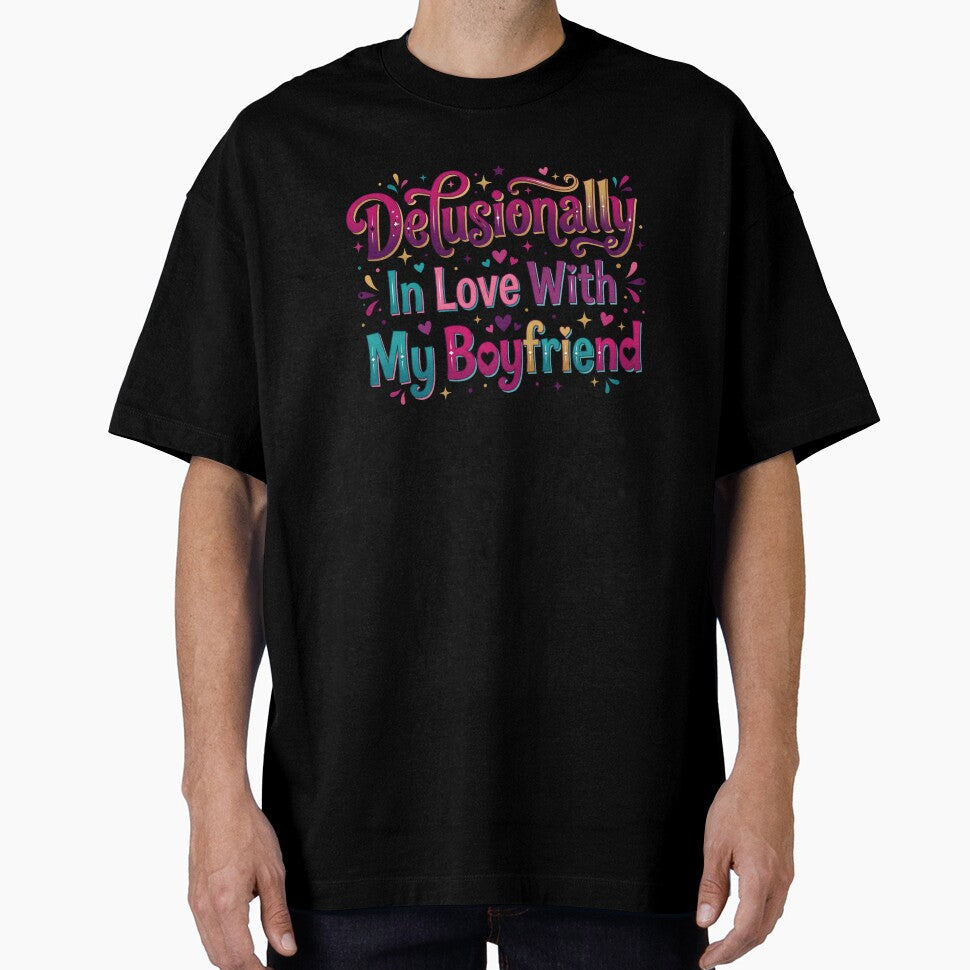 love my boyfriend, romantic gifts, boyfriend gifts, couple t-shirts, in love by TrueArtVibes