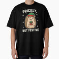 Prickly But Festive – Cute Hedgehog Christmas Design for Holiday T-Shirts, Hoodies & Gifts by graphicnew