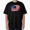 Retro Vintage American Flag Hockey 4th Of July by tolivia