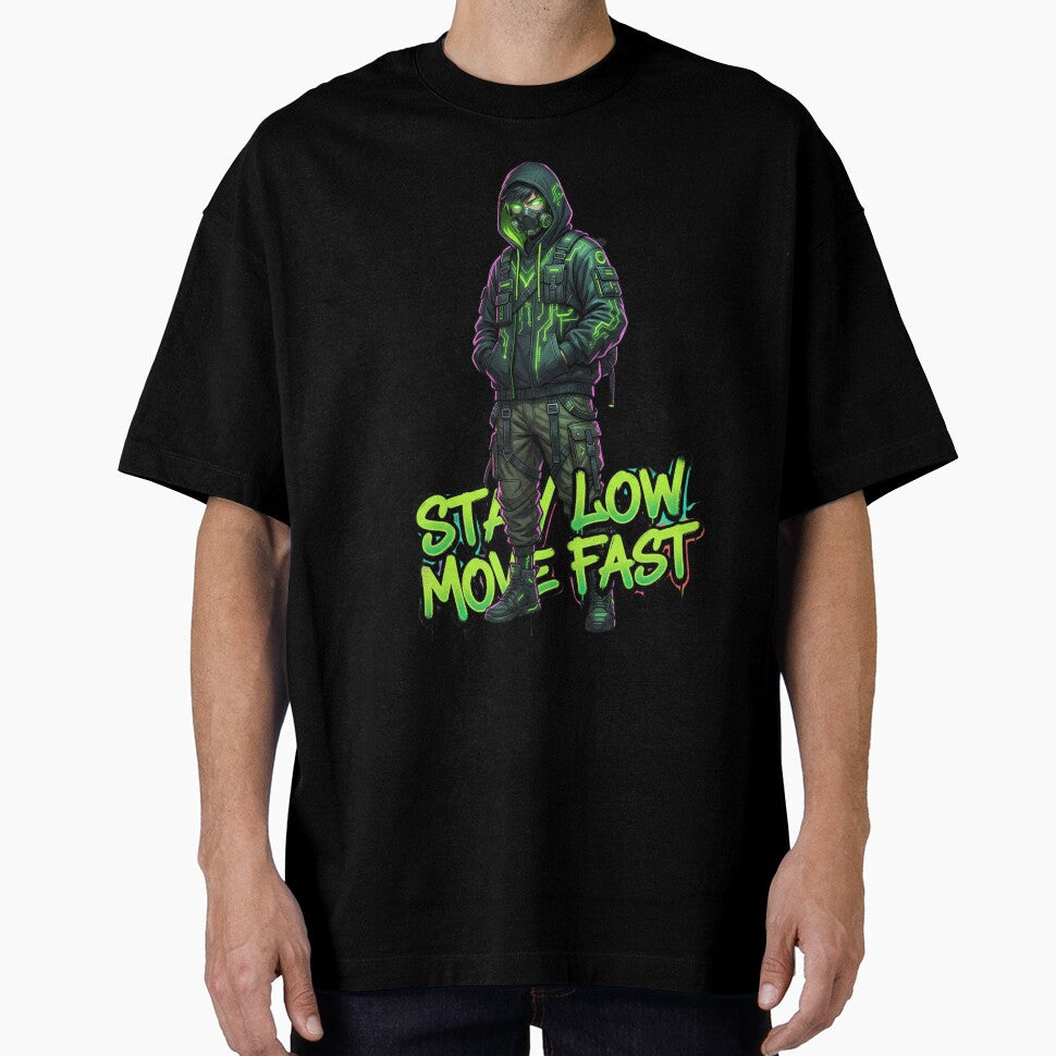 Stay Low Move Fast Streetwear Graphic Tee by STREET BOY ⭐⭐⭐⭐⭐