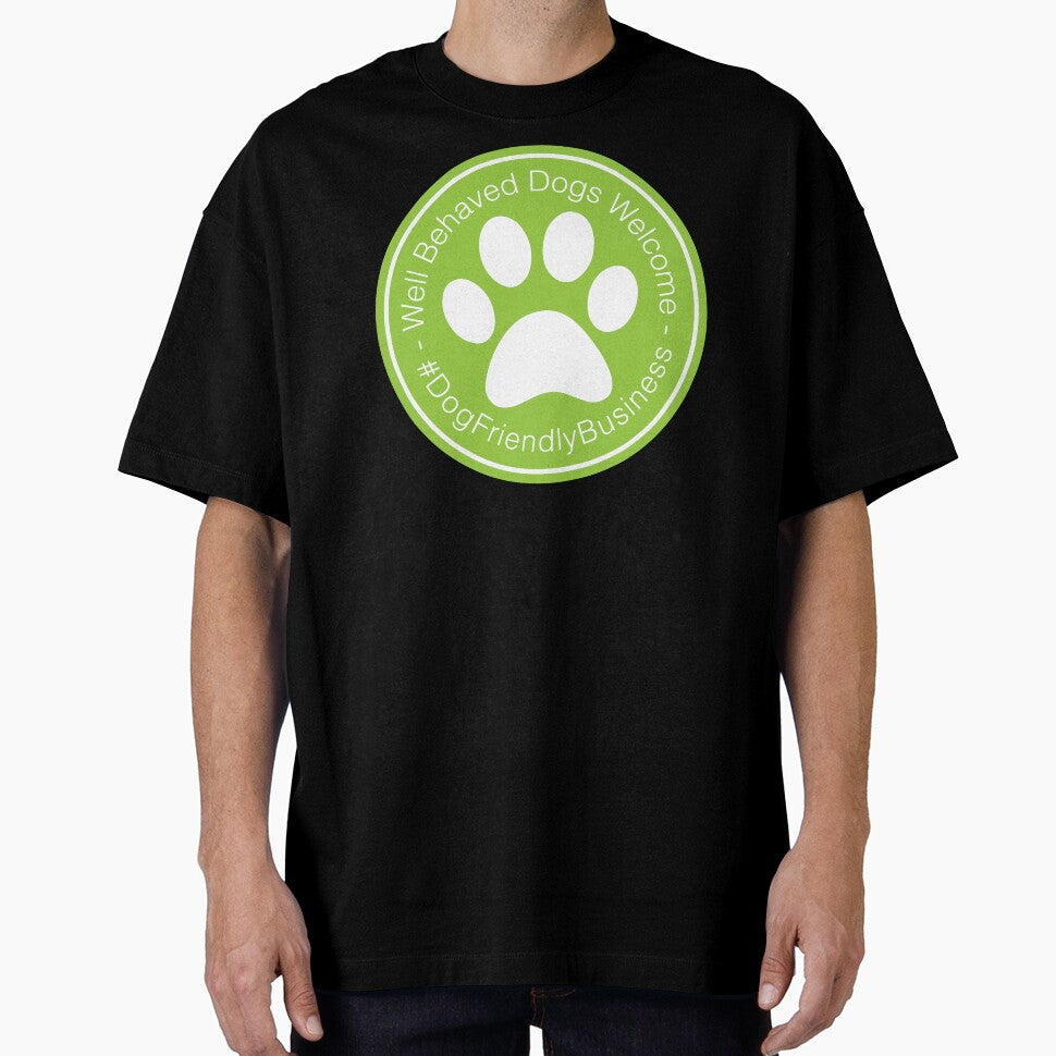 Well Behaved Dogs Welcome Green Sign - #DogFriendlyBusiness by fireballuke