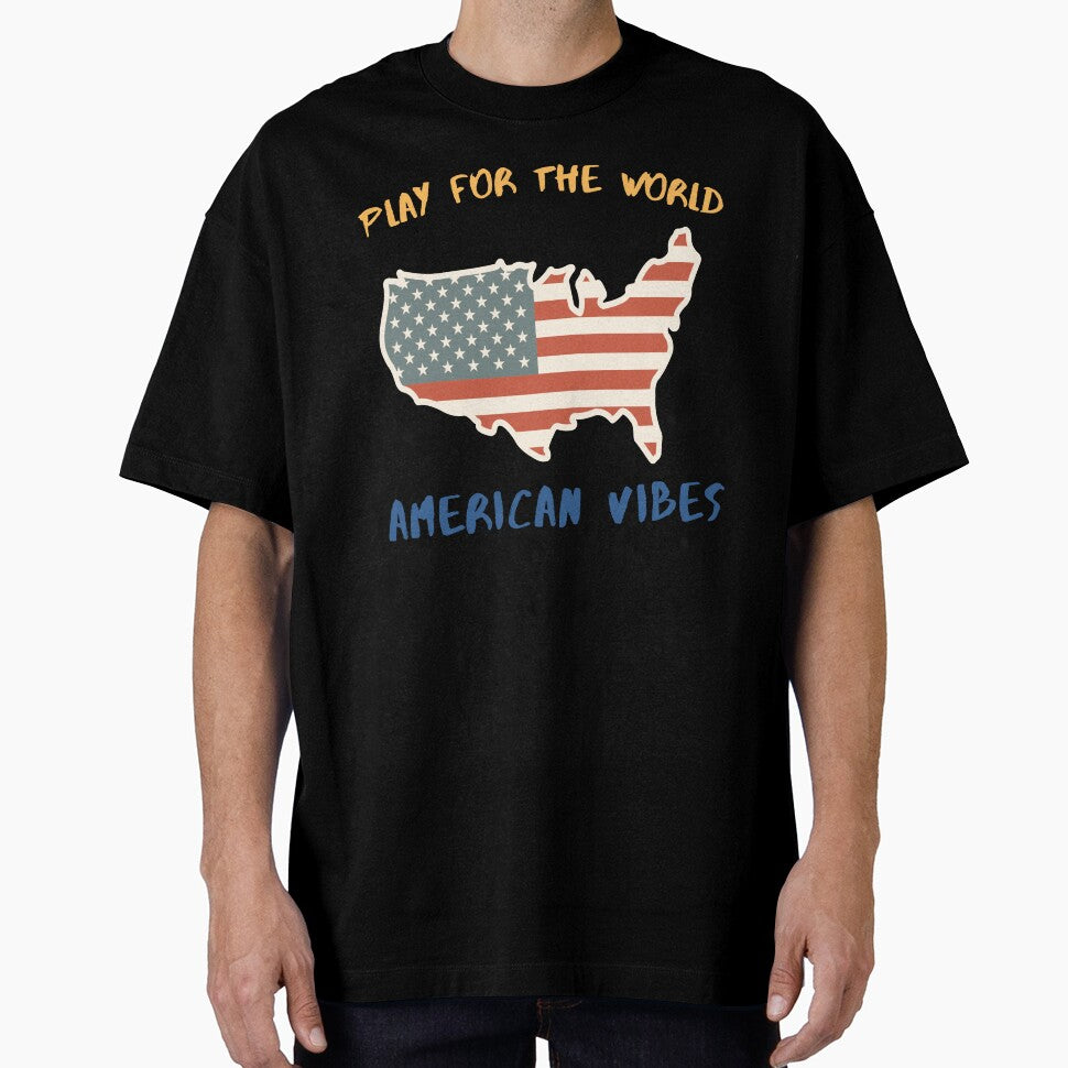 Play For The World American Vibes Retro USA Design by NeO² Studio