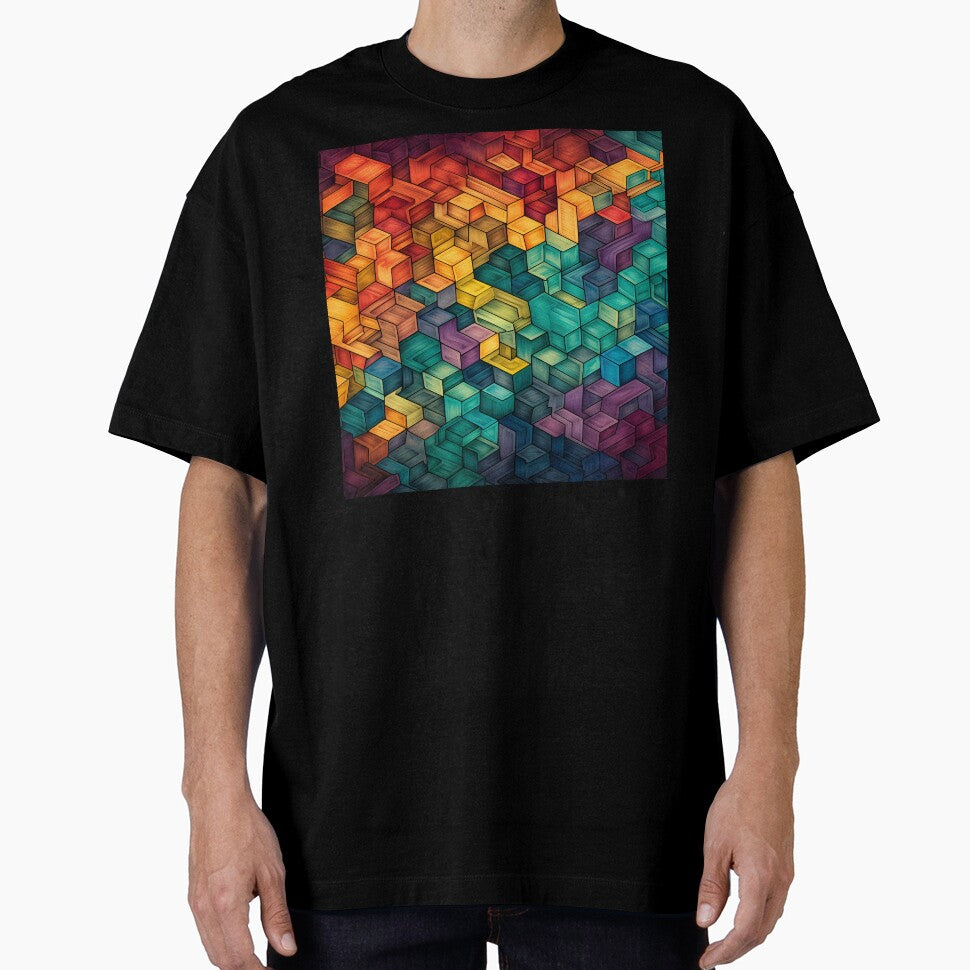 Colorful tessellation abstract art by dcrc