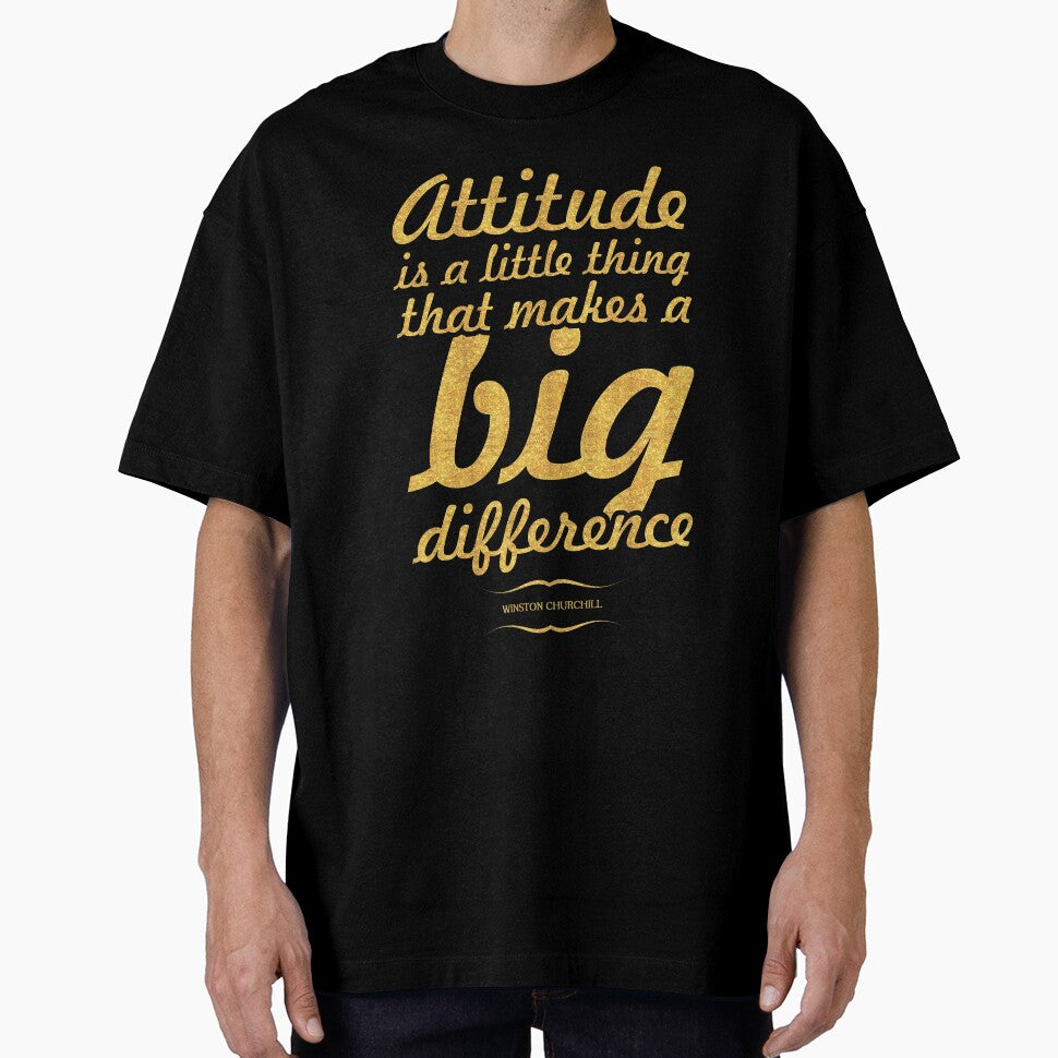 Attitude is a little thing...“Winston Churchill” Inspirational Quote by Powerofwordss