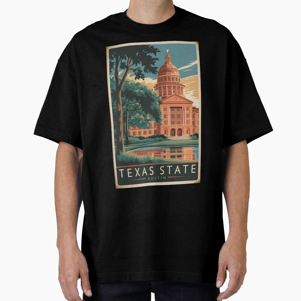 Austin Vintage Travel Poster by TravelerRat