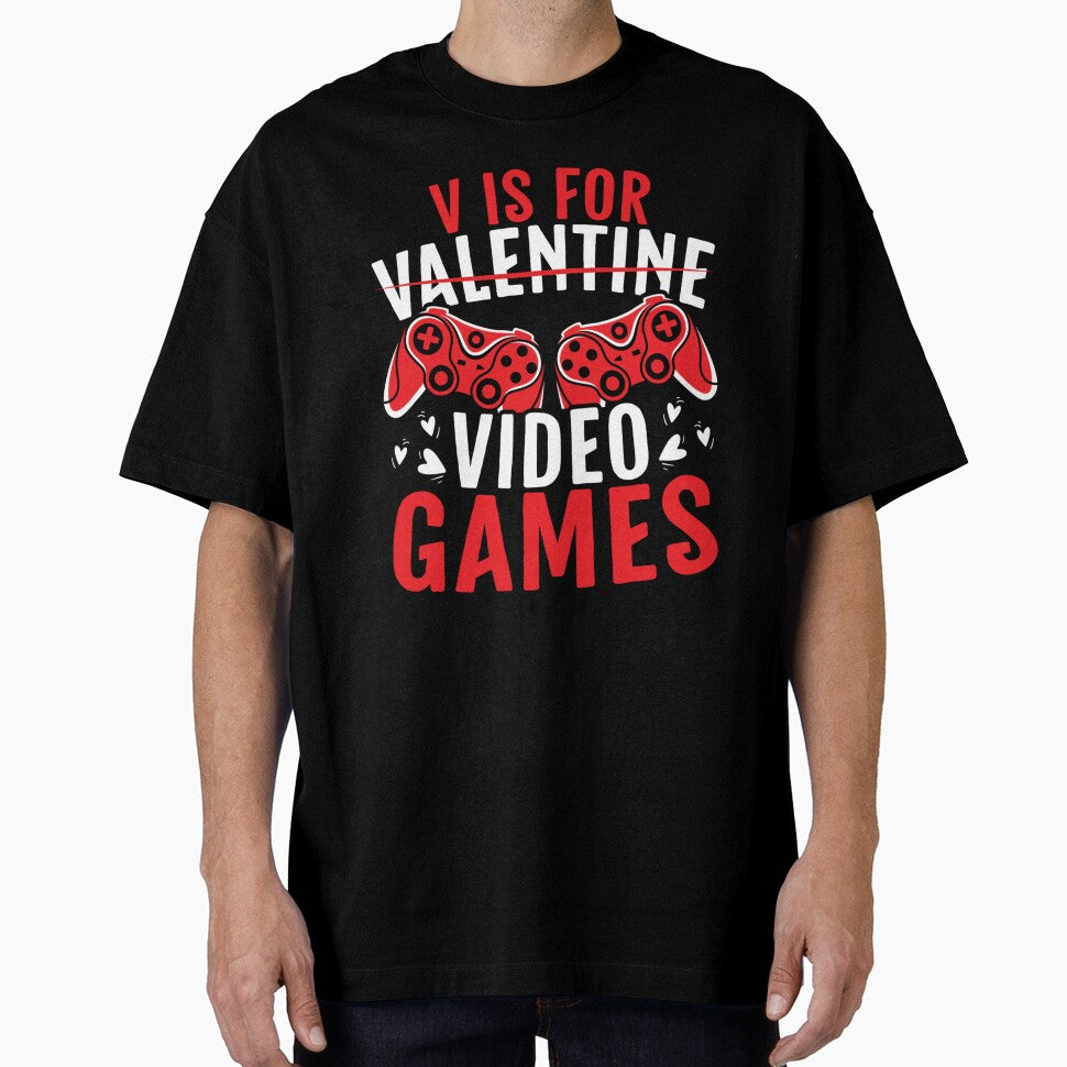 V IS FOR VIDEO GAMES GIFT FOR A BOYFRIEND VALENTINE FAN by sobriowslen