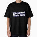 Empowerment Starts Here text Sicker by Sticktle