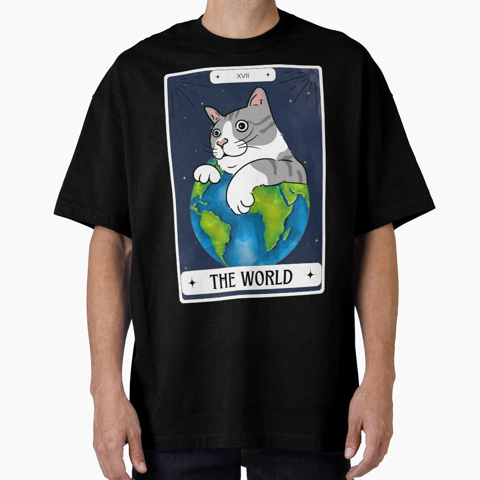 Tarot Card Tabby Cat The World by BettySpicer