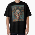 Chinese girl with big glasses by Dream scape  of Lucy