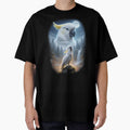 Funny White Umbrella Cockatoo Howling Moon Art Parrot Lover by DoodleTortle