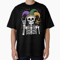 Mardi Gras Skeleton Rock Hand Funny Tee Rocker Men Boys Kids by GaryBellcvbnb