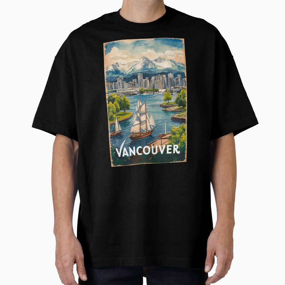 Vancouver Vintage Travel Poster by TravelerRat