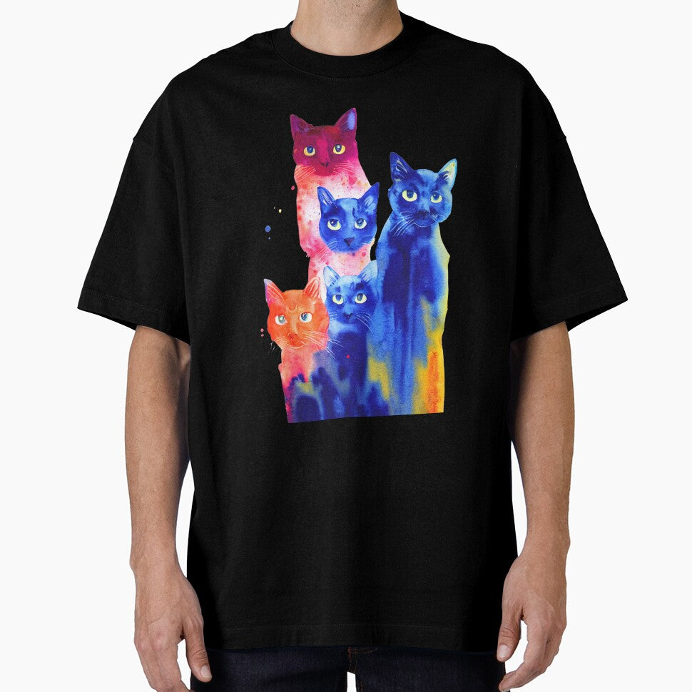 colorful five cat by keyd-studio