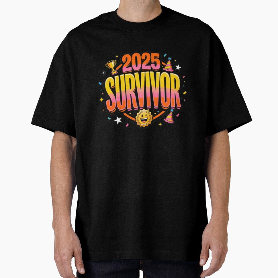 2025 Survivor Funny Typography Badge Design by optimusprime39